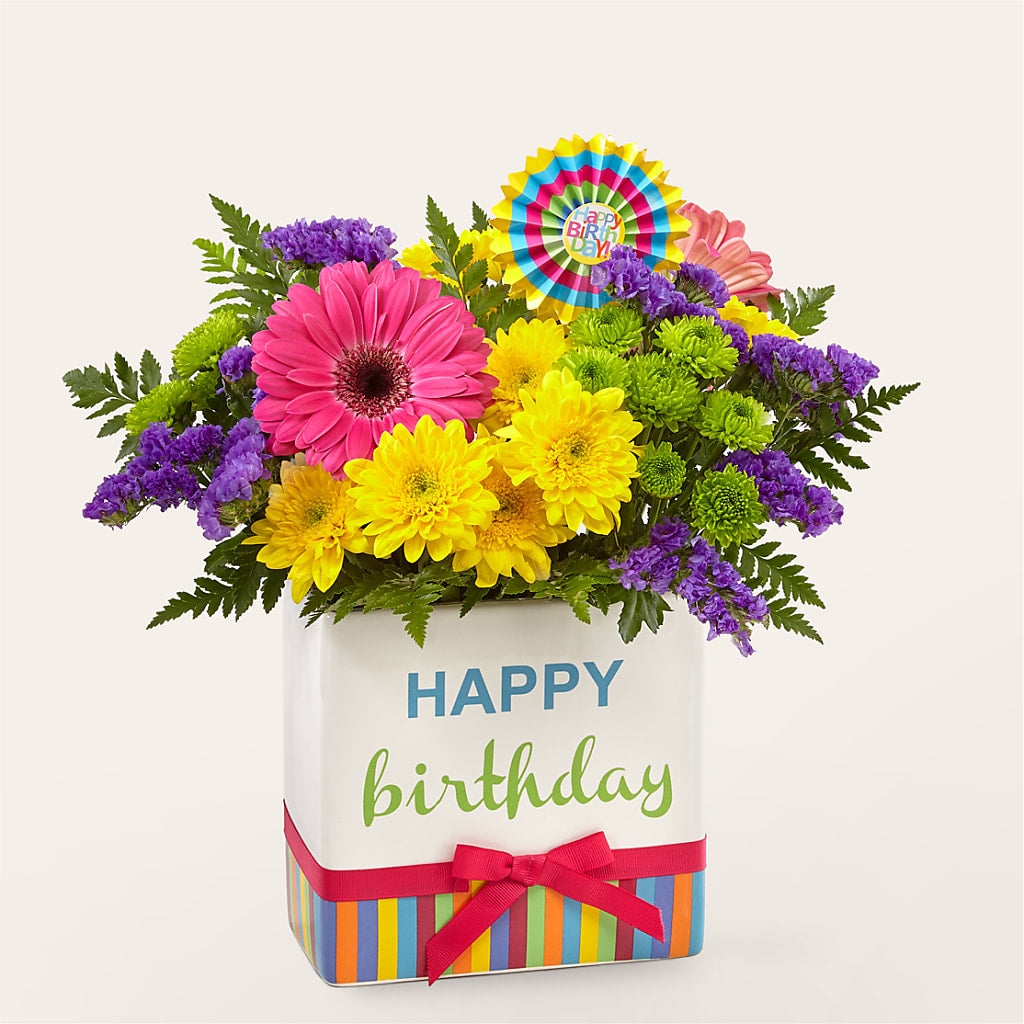 Birthday Brights Bouquet – MILAM FLORAL & GREENHOUSE, Havre MT