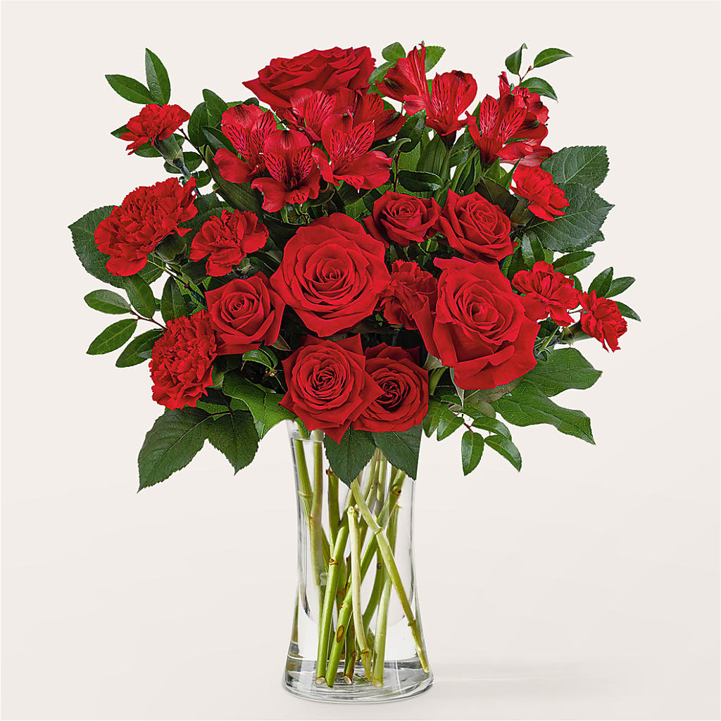 Brilliant Ruby Bouquet – MILAM FLORAL & GREENHOUSE, Havre MT