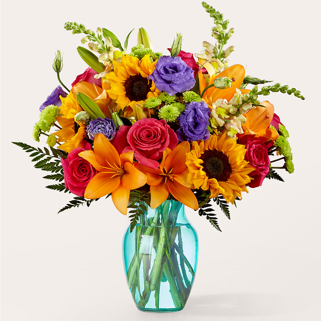 Double Rainbow Bouquet – MILAM FLORAL & GREENHOUSE, Havre MT