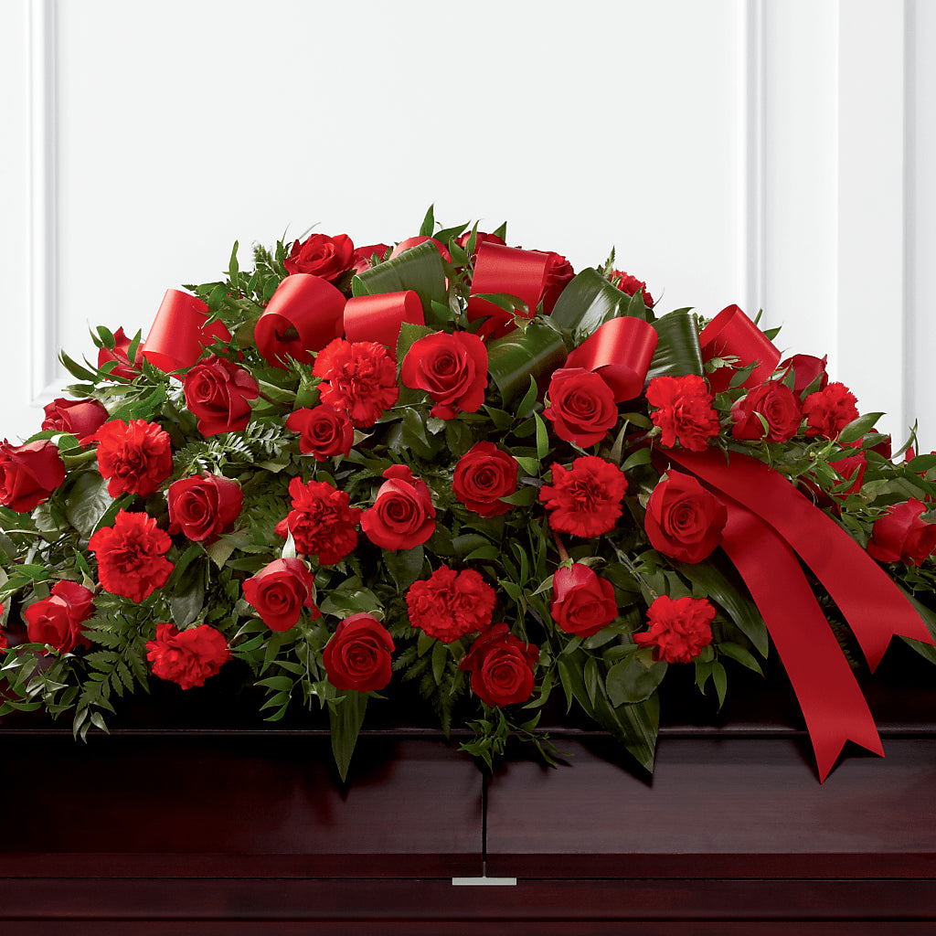 Tribute of Life Casket Spray – MILAM FLORAL & GREENHOUSE, Havre MT