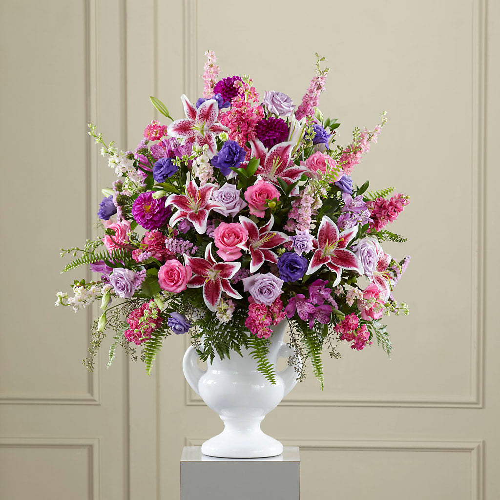 Peaceful Tribute Arrangement – MILAM FLORAL & GREENHOUSE, Havre MT