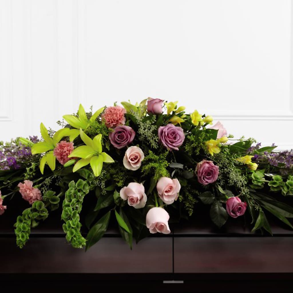 Forever Beloved Casket Spray – MILAM FLORAL & GREENHOUSE, Havre MT