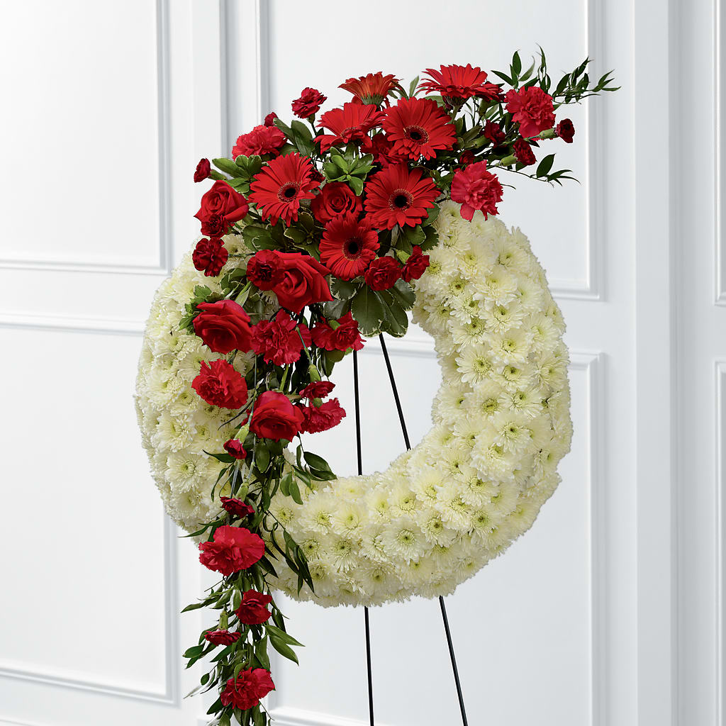 Graceful Tribute Wreath – MILAM FLORAL & GREENHOUSE, Havre MT