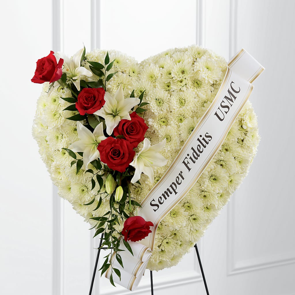 Heartfelt Hero Standing Heart – MILAM FLORAL & GREENHOUSE, Havre MT
