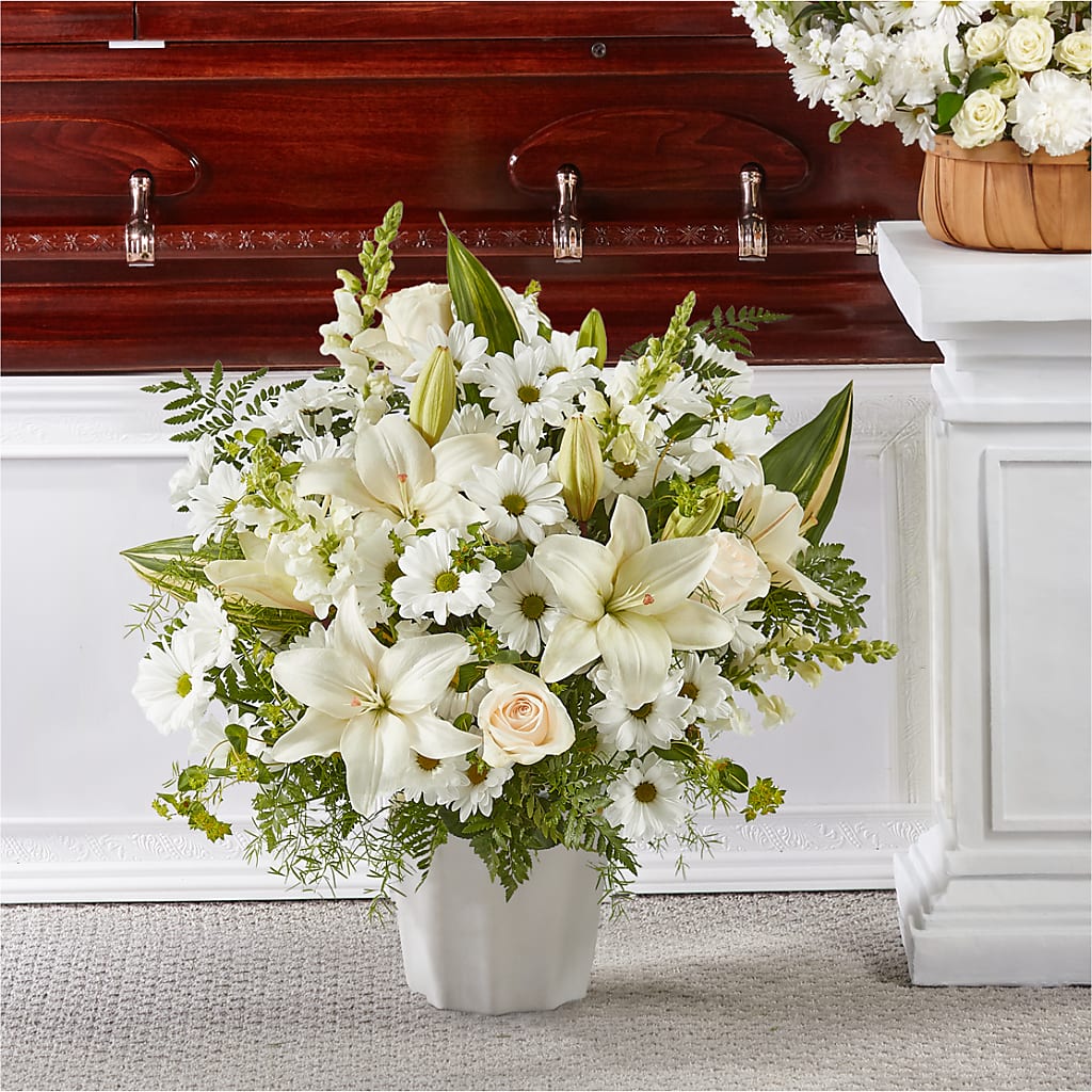 Thoughts of Tranquility Floor Basket – MILAM FLORAL & GREENHOUSE, Havre MT