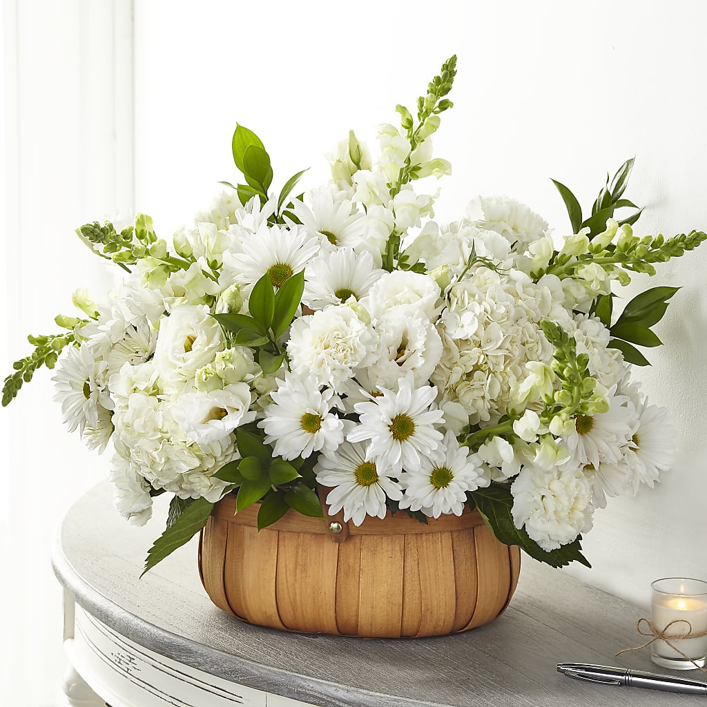 Pure Ivory Basket – MILAM FLORAL & GREENHOUSE, Havre MT