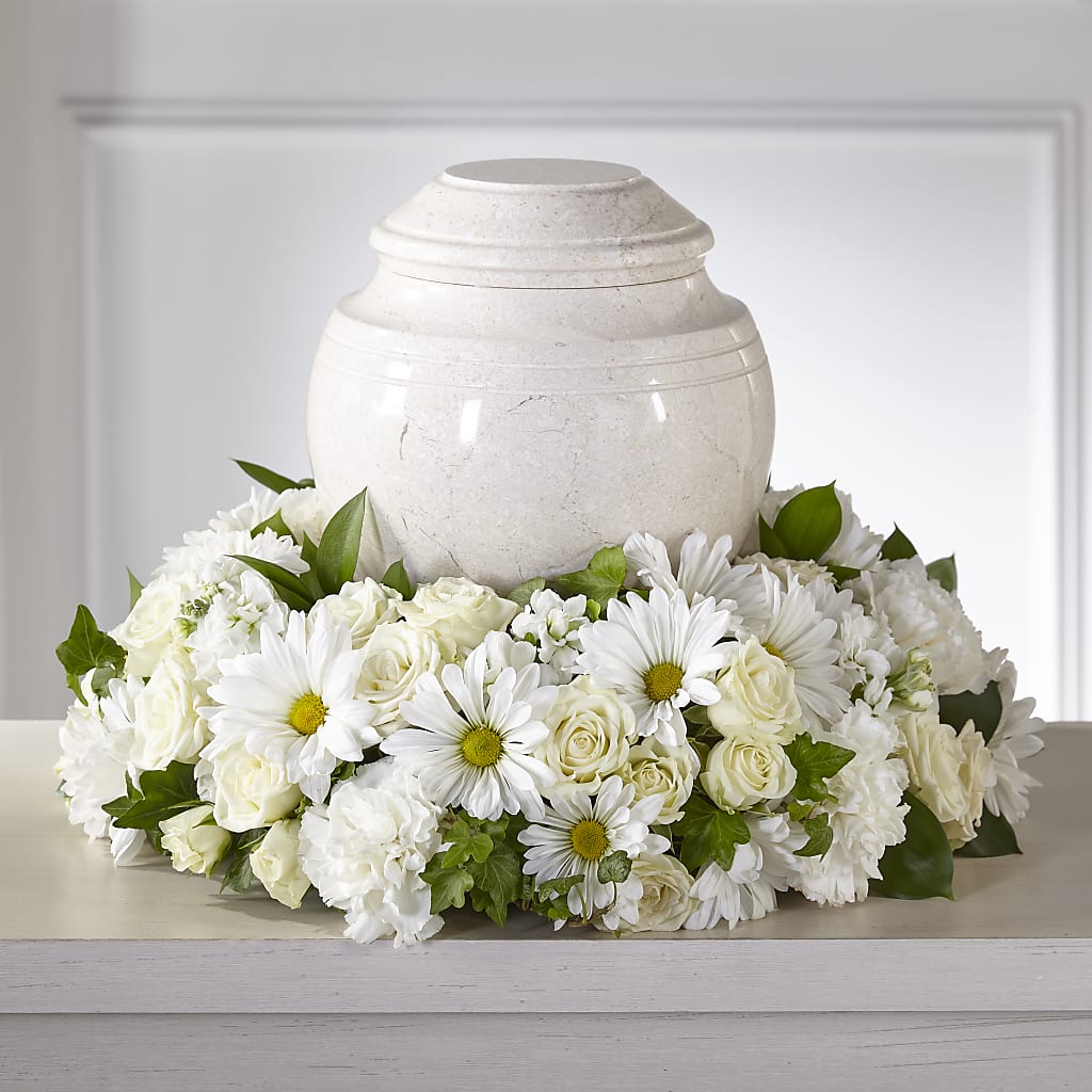 Ivory Gardens Cremation Adornment – MILAM FLORAL & GREENHOUSE, Havre MT