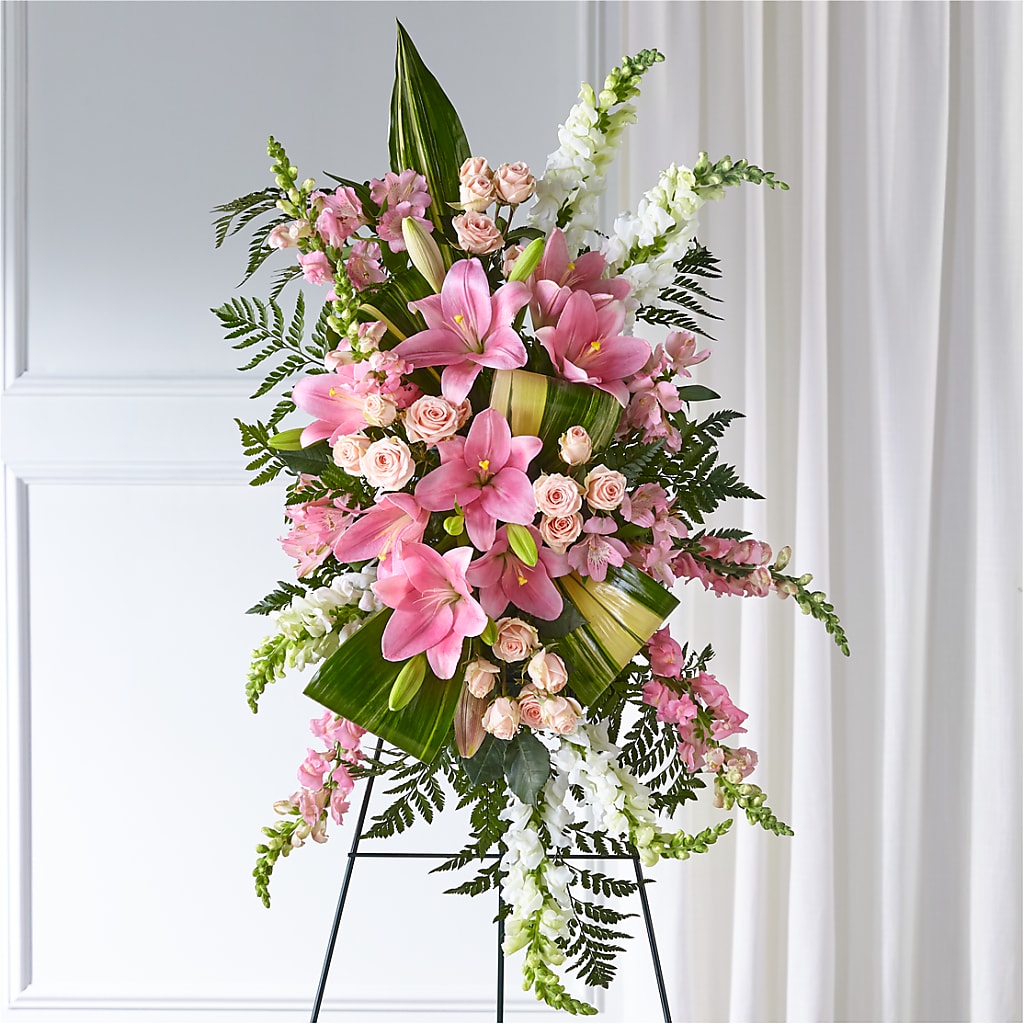 Elegant Embrace Standing Spray – MILAM FLORAL & GREENHOUSE, Havre MT