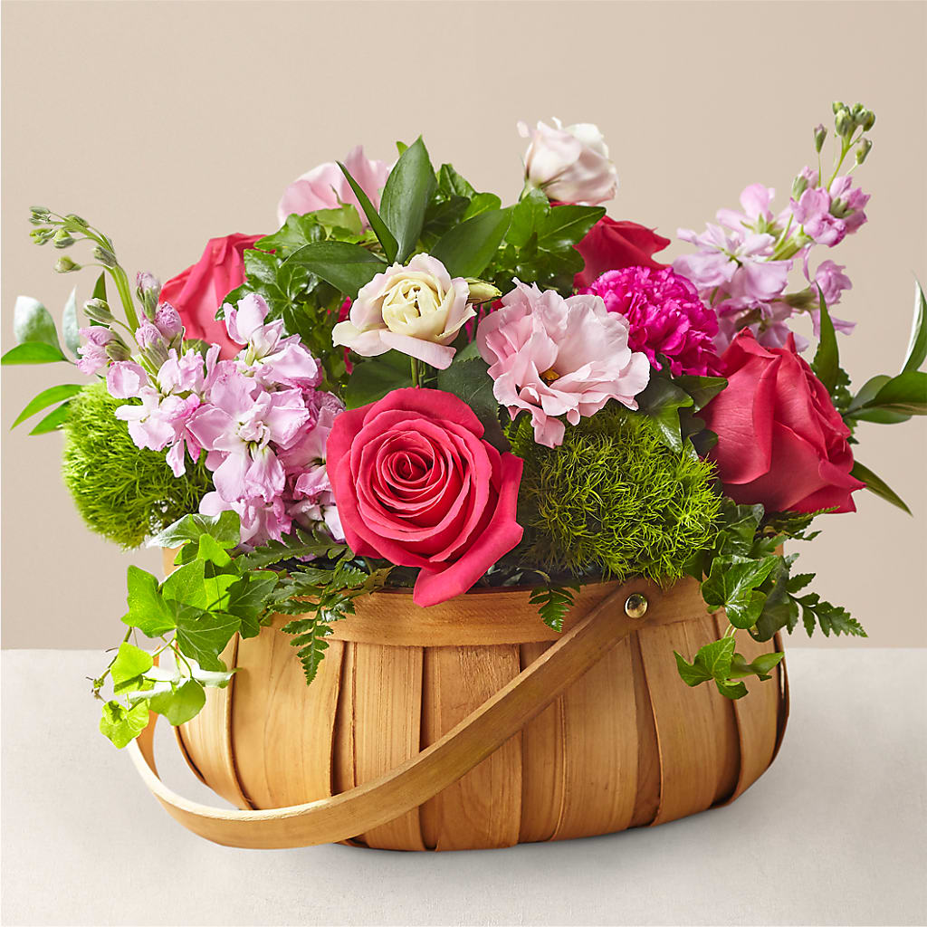 Radiance in Bloom Basket – MILAM FLORAL & GREENHOUSE, Havre MT