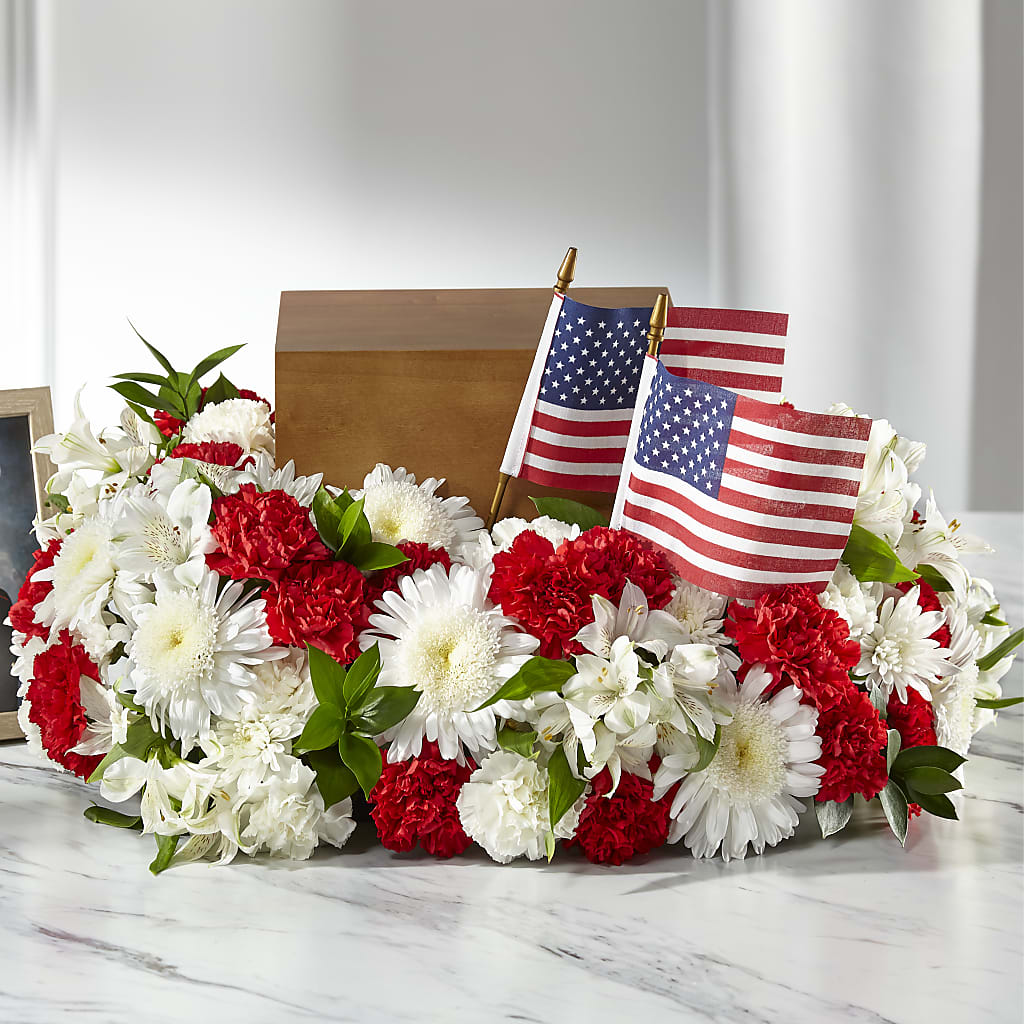 Spirit of Patriotism Cremation Adornment – MILAM FLORAL & GREENHOUSE, Havre MT