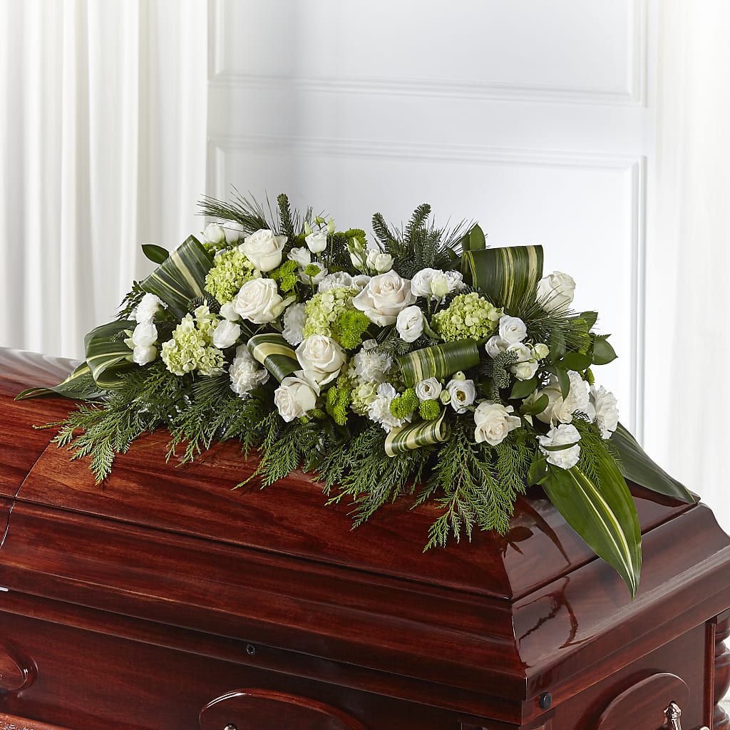 Hopeful Gesture Casket Spray – MILAM FLORAL & GREENHOUSE, Havre MT