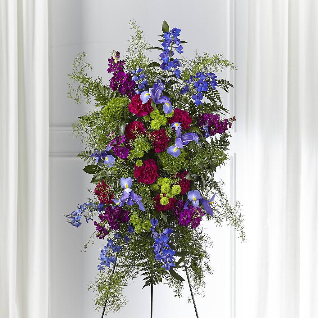 Heavenly Skies Standing Spray – MILAM FLORAL & GREENHOUSE, Havre MT