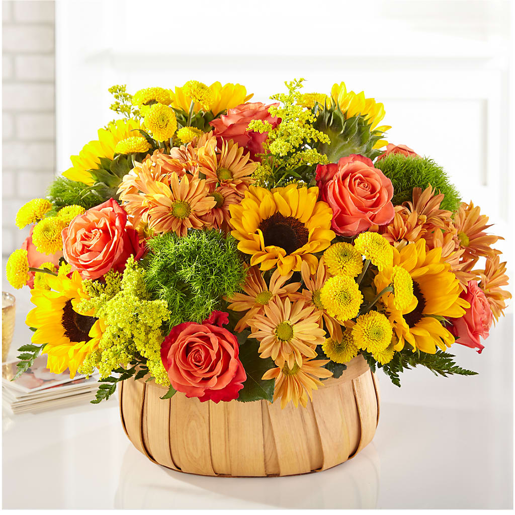 Harvest Sunflower Basket – MILAM FLORAL & GREENHOUSE, Havre MT