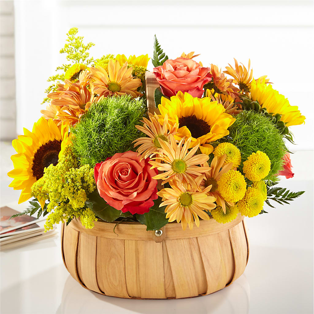 Harvest Sunflower Basket – MILAM FLORAL & GREENHOUSE, Havre MT