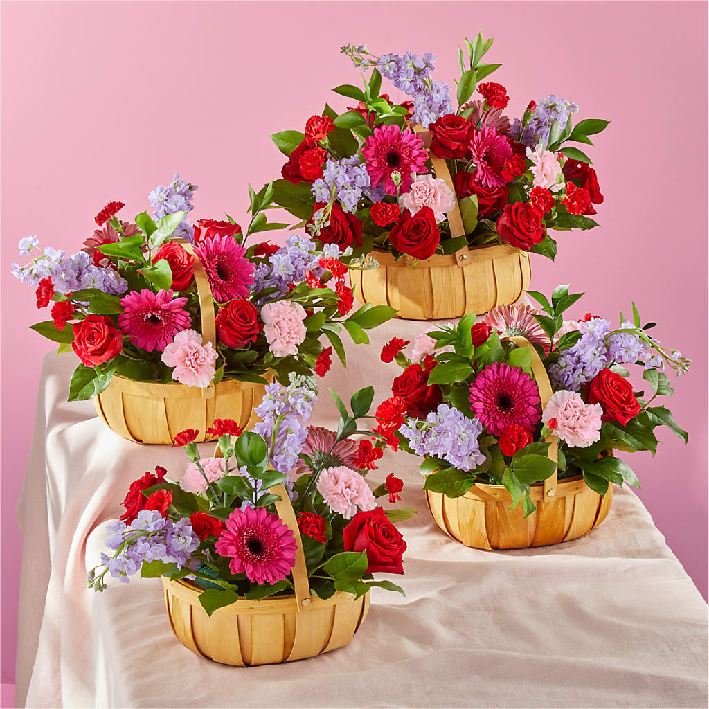 Pink Picnic Basket – MILAM FLORAL & GREENHOUSE, Havre MT