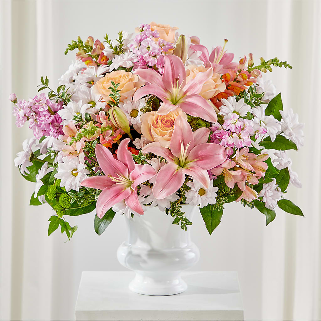 Heartfelt Gesture Urn Arrangement – MILAM FLORAL & GREENHOUSE, Havre MT
