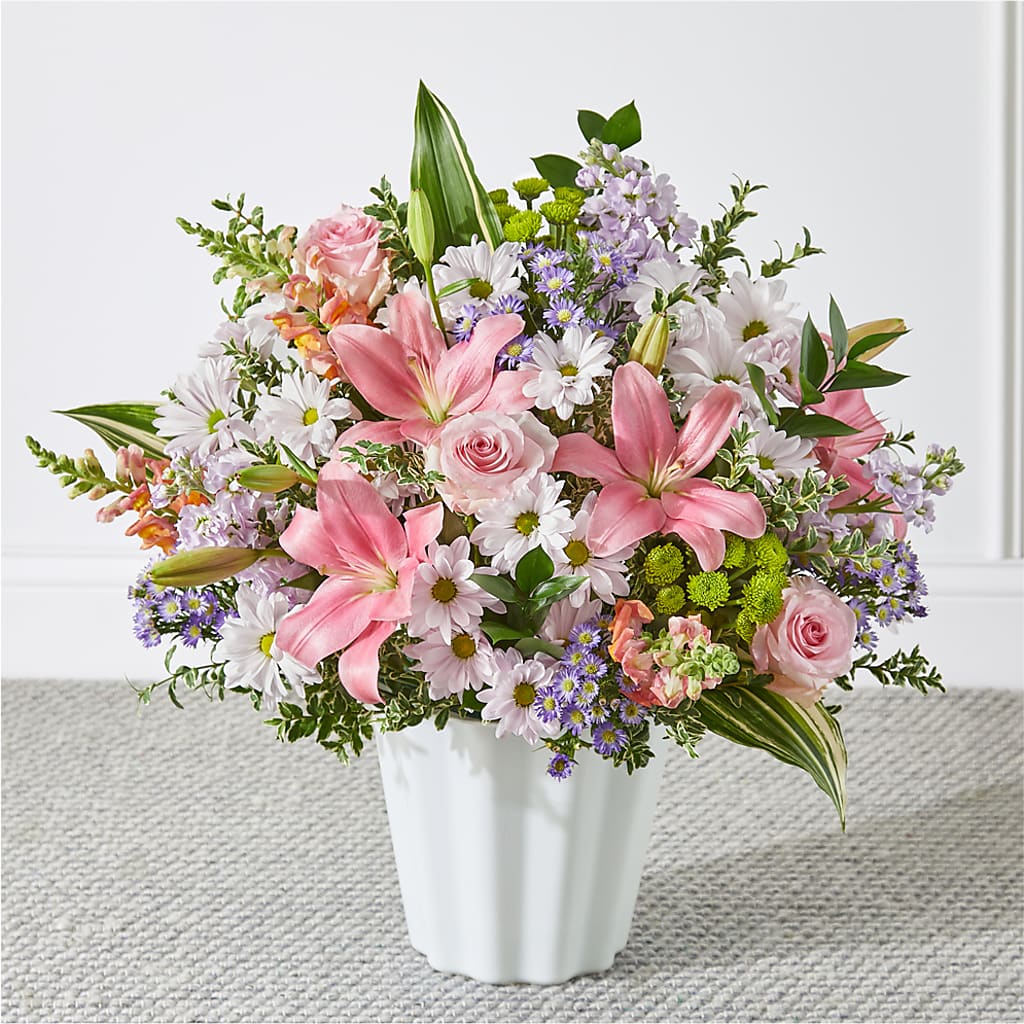 Abundant Compassion Floor Basket – MILAM FLORAL & GREENHOUSE, Havre MT
