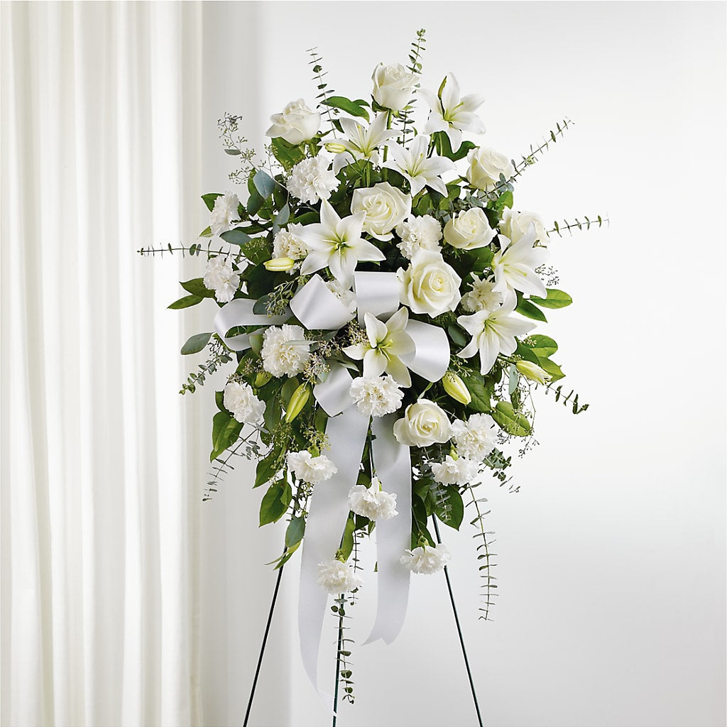 With Care Standing Spray – MILAM FLORAL & GREENHOUSE, Havre MT