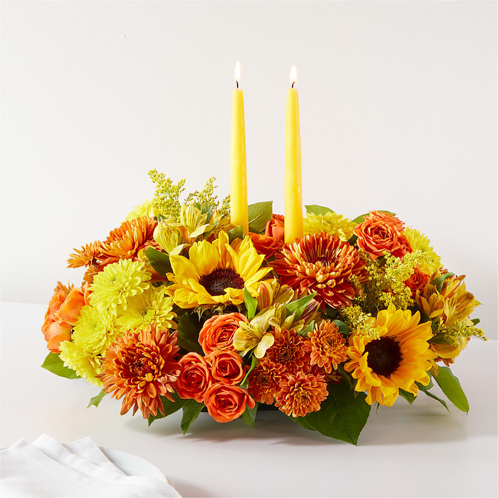 Autumn Harmony Centerpiece – MILAM FLORAL & GREENHOUSE, Havre MT