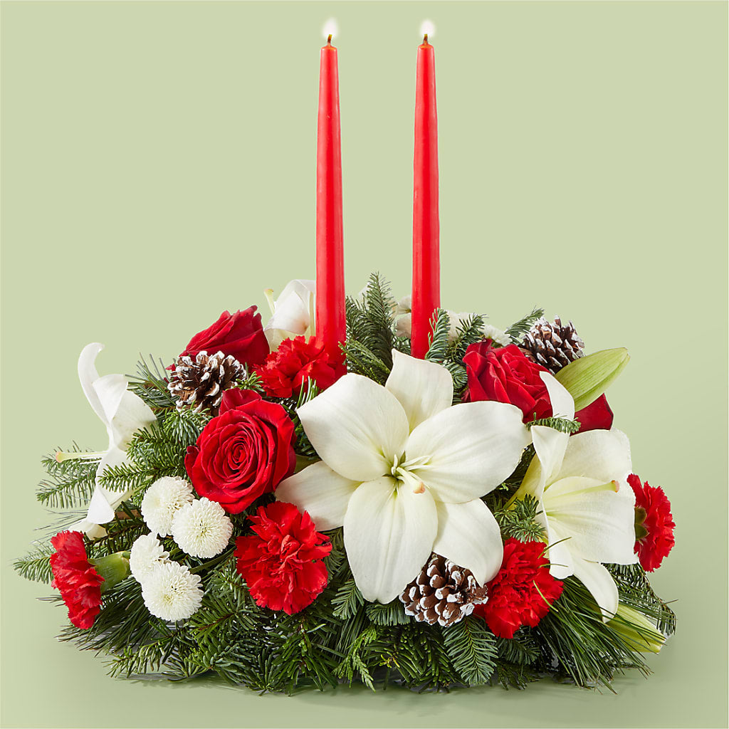 Seasonal Festivities Centerpiece – MILAM FLORAL & GREENHOUSE, Havre MT