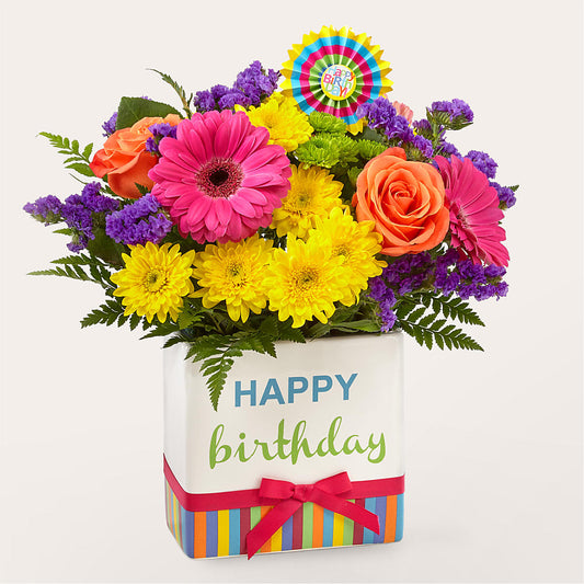 Birthday Brights Bouquet – MILAM FLORAL & GREENHOUSE, Havre MT