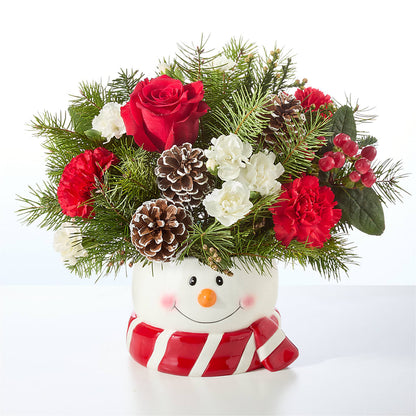 Jolly Snowman Bouquet – MILAM FLORAL & GREENHOUSE, Havre MT