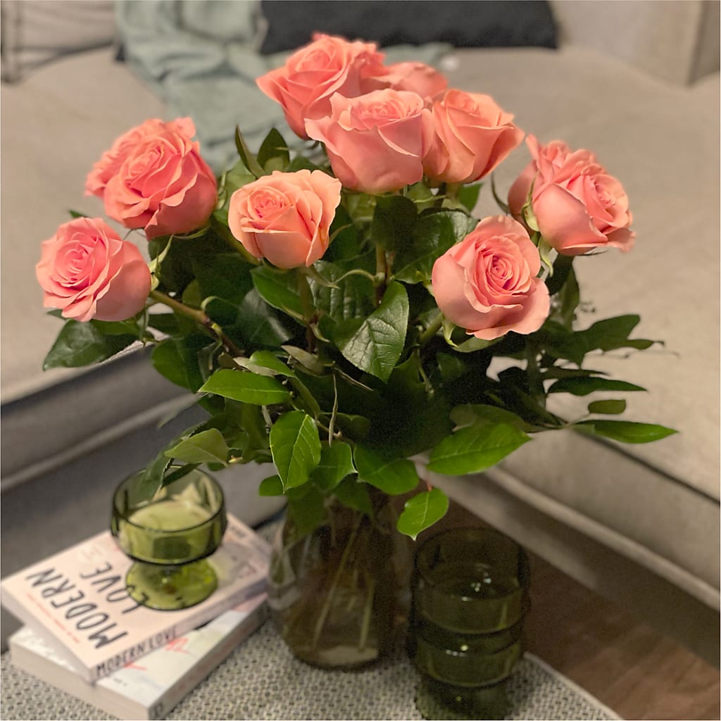 Long Stem Pink Rose Bouquet – MILAM FLORAL & GREENHOUSE, Havre MT