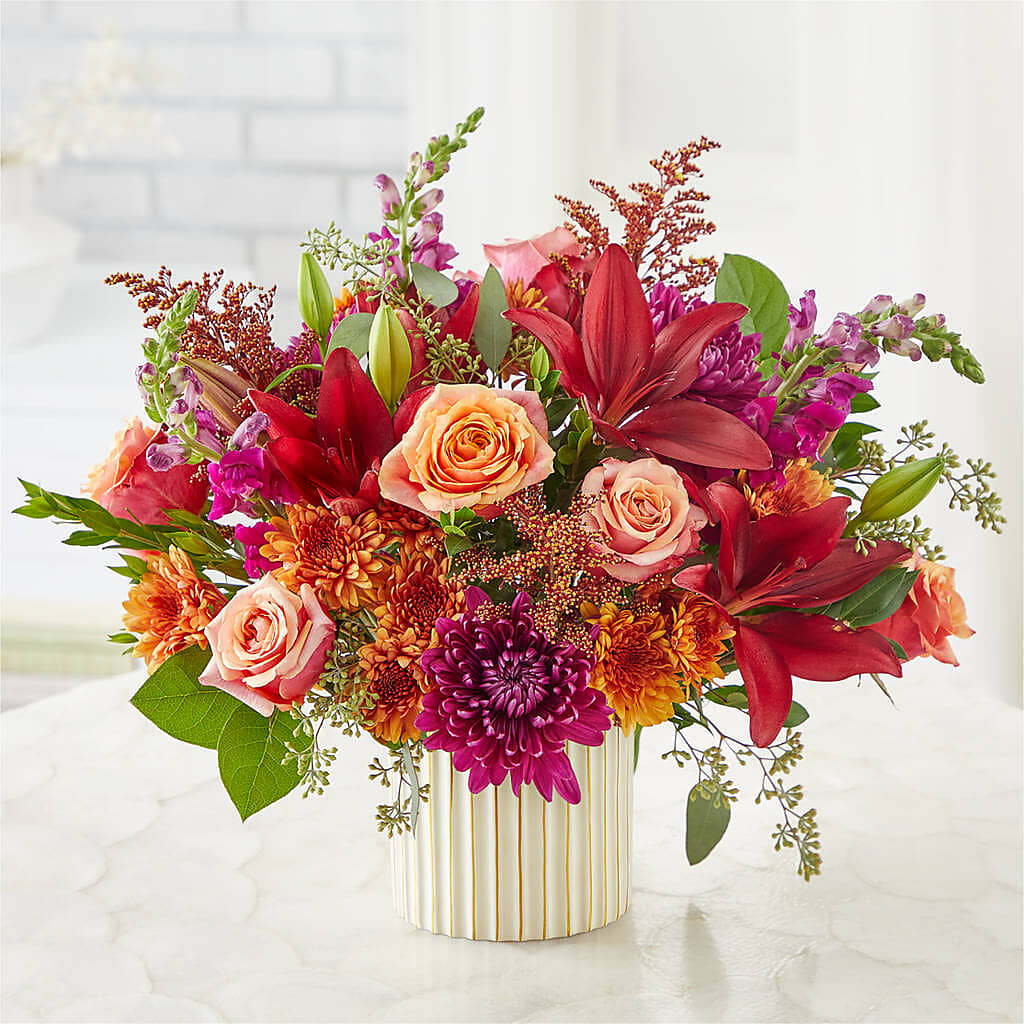 Burgundy Landscape Bouquet – MILAM FLORAL & GREENHOUSE, Havre MT