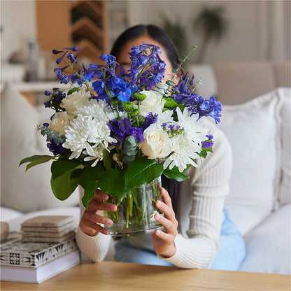 Cerulean Waves Bouquet – MILAM FLORAL & GREENHOUSE, Havre MT
