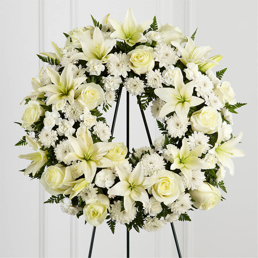 Treasured Tribute Wreath – MILAM FLORAL & GREENHOUSE, Havre MT