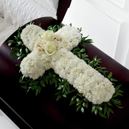 Peaceful Memories Casket Spray (Standard) – MILAM FLORAL & GREENHOUSE, Havre MT
