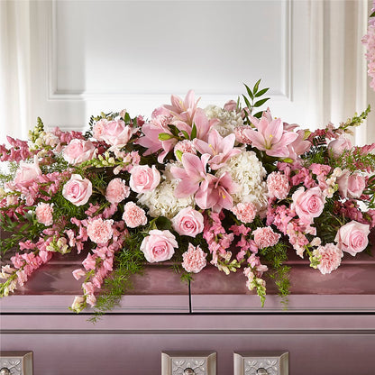 Life & Remembrance Casket Spray – MILAM FLORAL & GREENHOUSE, Havre MT