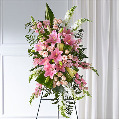 Elegant Embrace Standing Spray – MILAM FLORAL & GREENHOUSE, Havre MT