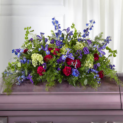 Always Treasured Casket Spray – MILAM FLORAL & GREENHOUSE, Havre MT