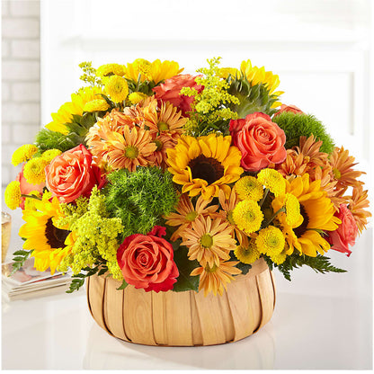 Harvest Sunflower Basket – MILAM FLORAL & GREENHOUSE, Havre MT