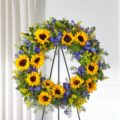 Bright Rays Wreath – MILAM FLORAL & GREENHOUSE, Havre MT