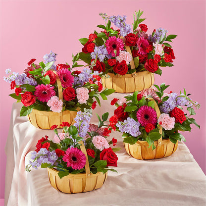 Pink Picnic Basket – MILAM FLORAL & GREENHOUSE, Havre MT