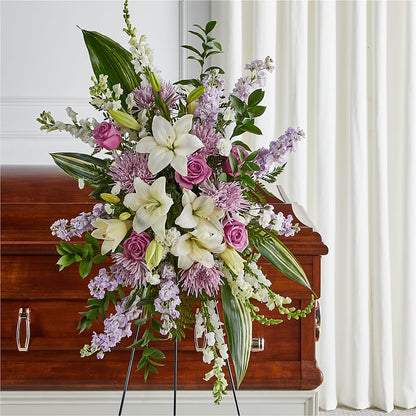 Grateful Hearts Standing Spray – MILAM FLORAL & GREENHOUSE, Havre MT