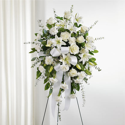 With Care Standing Spray – MILAM FLORAL & GREENHOUSE, Havre MT