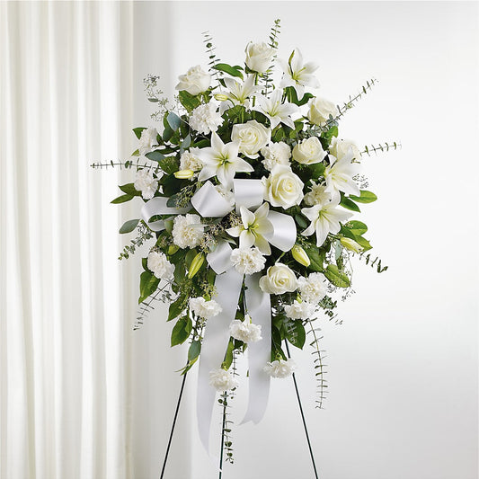 With Care Standing Spray – MILAM FLORAL & GREENHOUSE, Havre MT