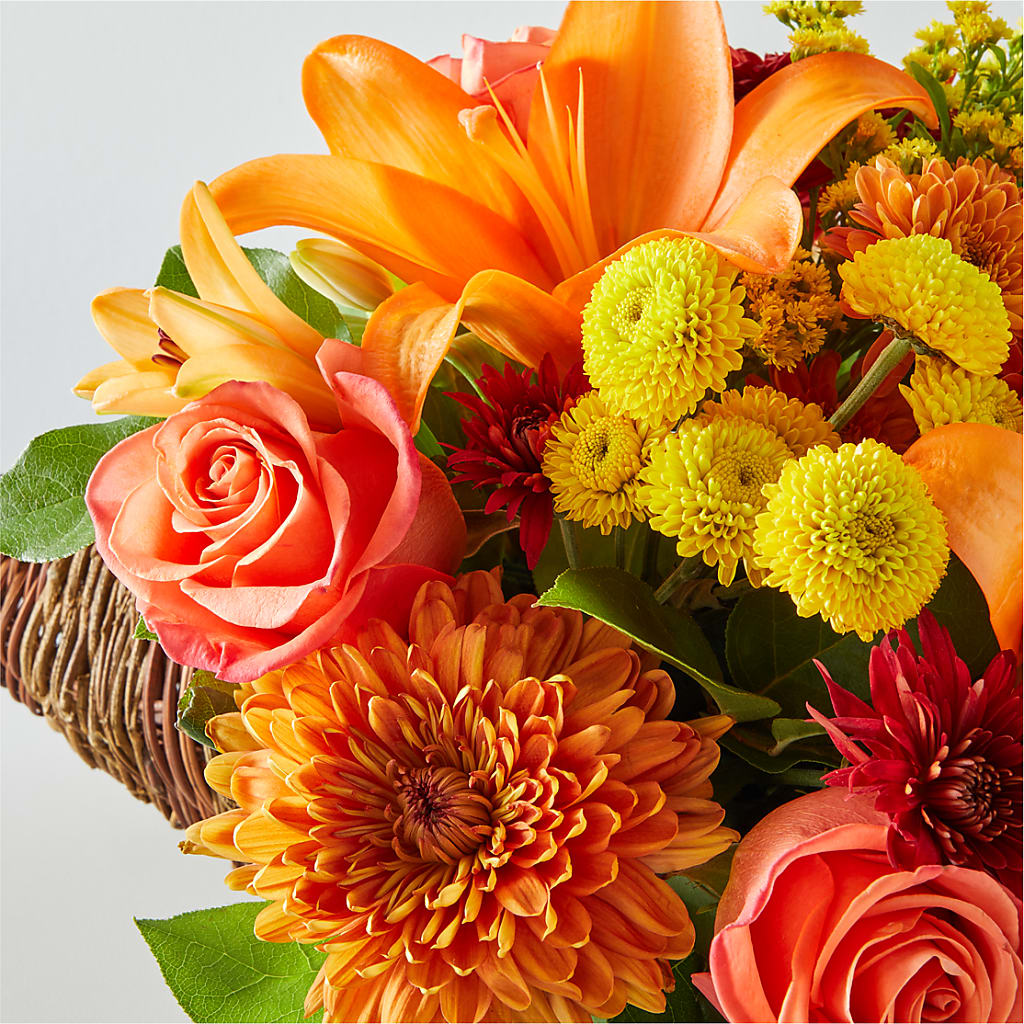Bouquet of Blessings Cornucopia – MILAM FLORAL & GREENHOUSE, Havre MT