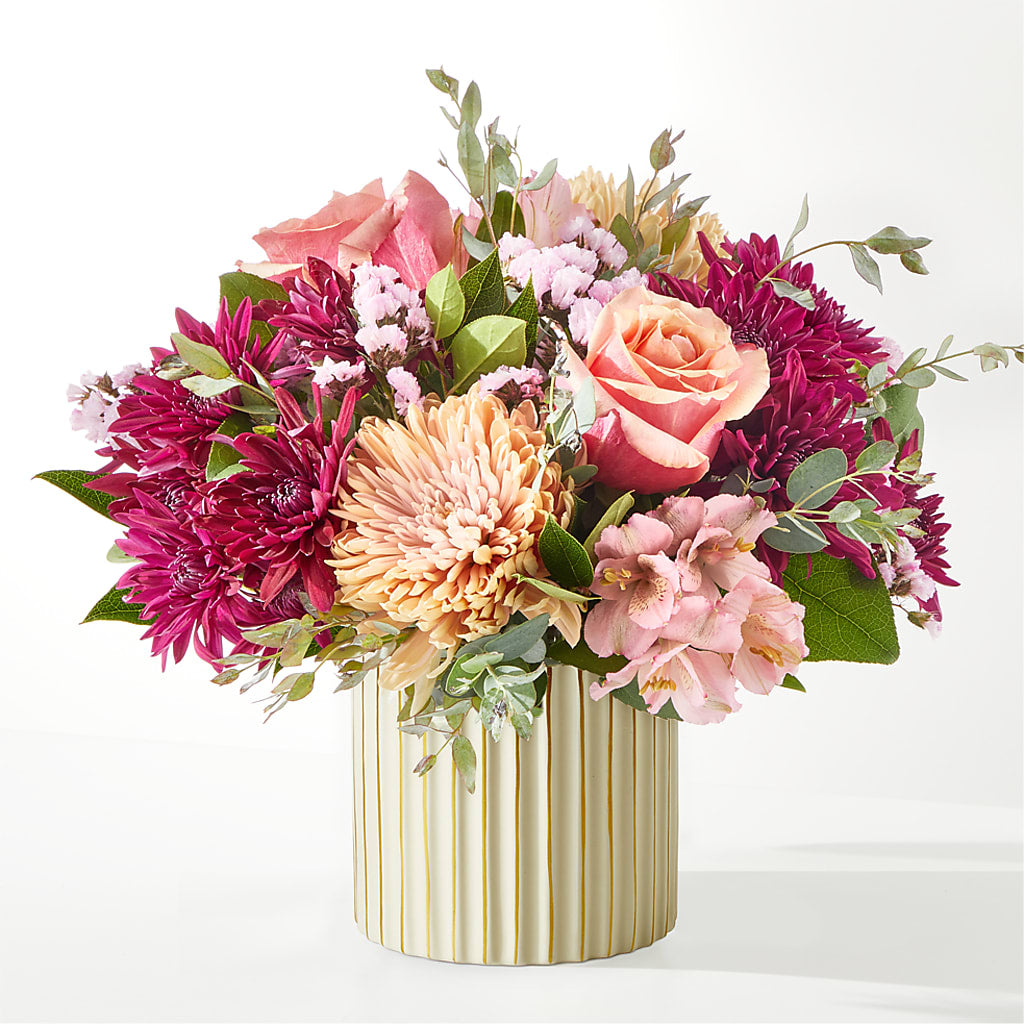 Berry Cobbler Bouquet with Ivory Vase – MILAM FLORAL & GREENHOUSE, Havre MT