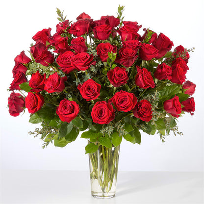 Forever Yours Fifty Stem Red Rose Bouquet – MILAM FLORAL & GREENHOUSE, Havre MT