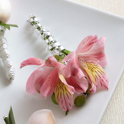 Pink Peruvian Lily Boutonniere – MILAM FLORAL & GREENHOUSE, Havre MT