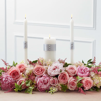Worldwide Romance Unity Candle Arrangement – MILAM FLORAL & GREENHOUSE, Havre MT