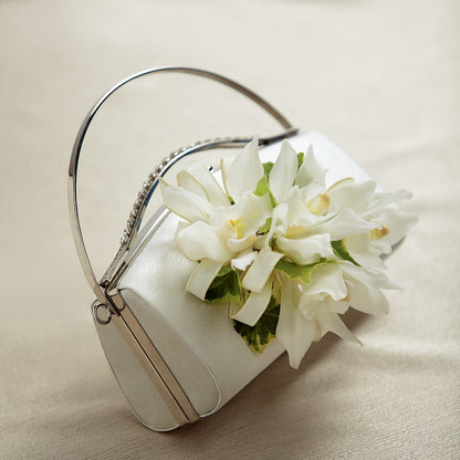 White Purse Decor – MILAM FLORAL & GREENHOUSE, Havre MT
