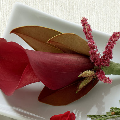 Red Calla Boutonniere – MILAM FLORAL & GREENHOUSE, Havre MT